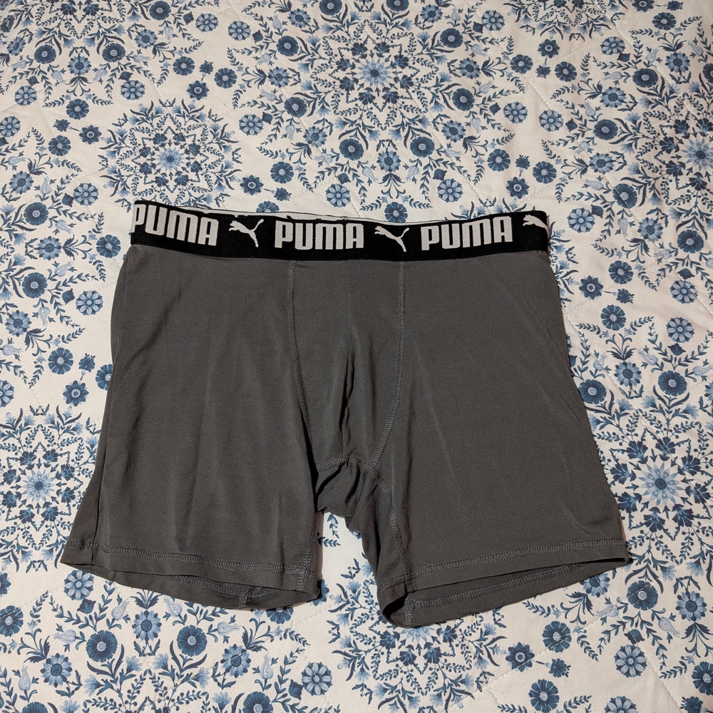 Puma Men's Charcoal Boxer Briefs